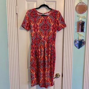 2/$20 LuLaRoe Julia Dress- Size Medium